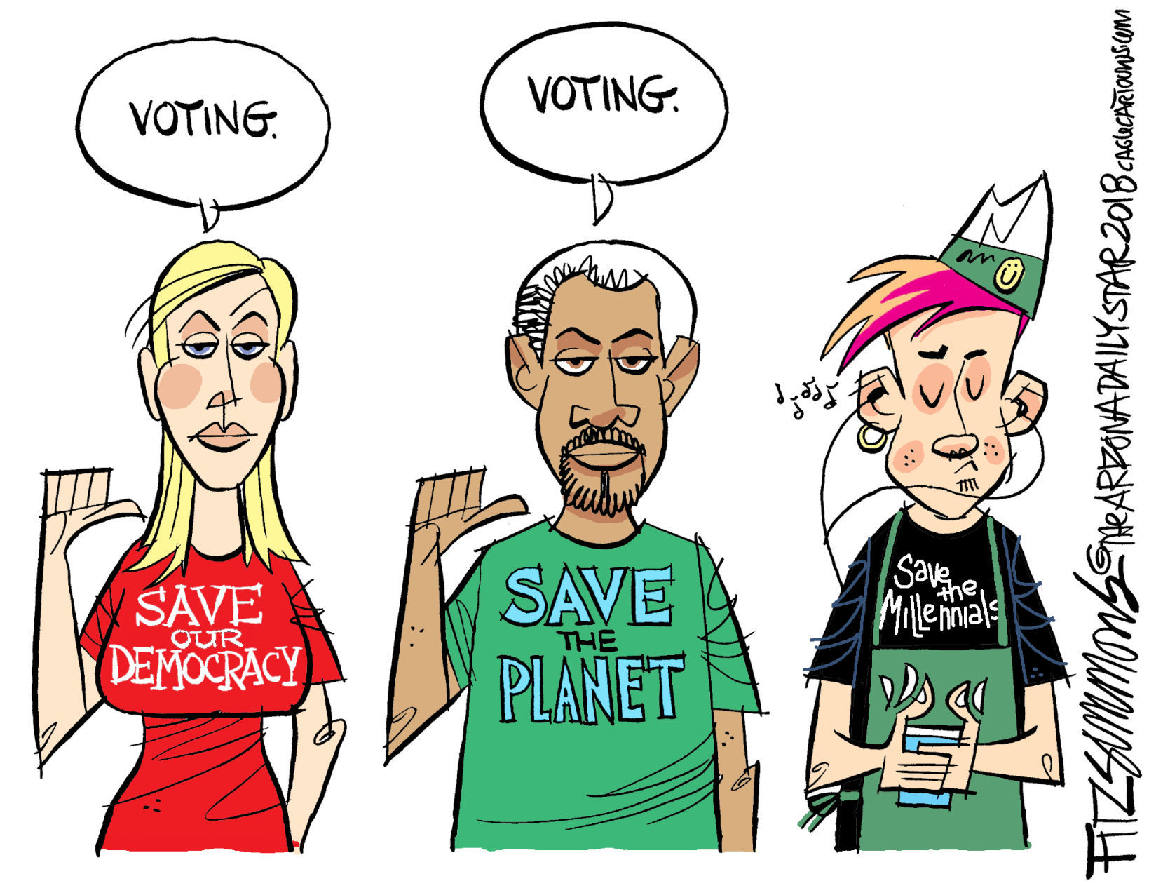 Daily Fitz Cartoon: Voting